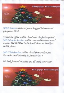 Christmas 2013 openings